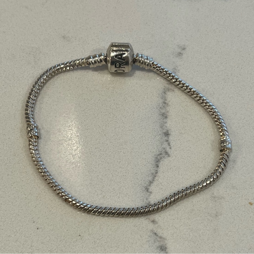 Vintage pandora snake charm bracelet